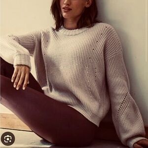 Athleta Lucca wool/ cashmere sweater balloon sleeves XXS crewneck